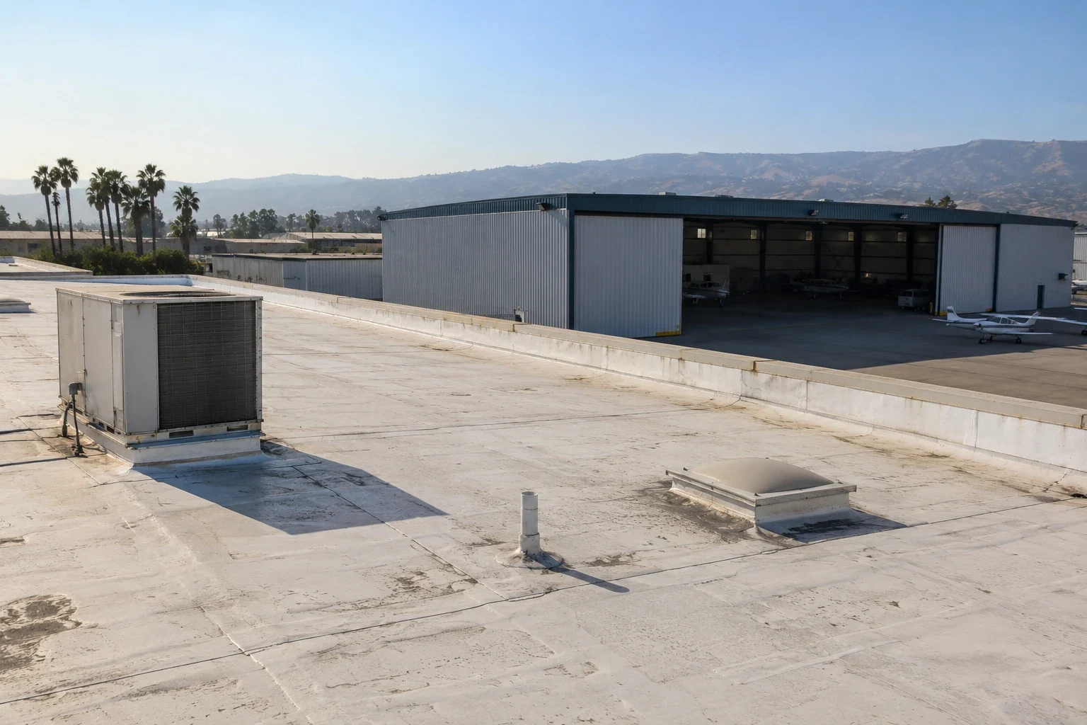 Aircraft Hangar Roofing in Clovis, CA Aircraft Hangar Roofing in Clovis, CA